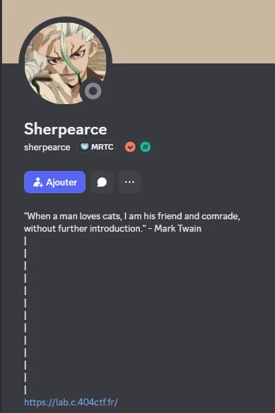 Profil de Sherpearce